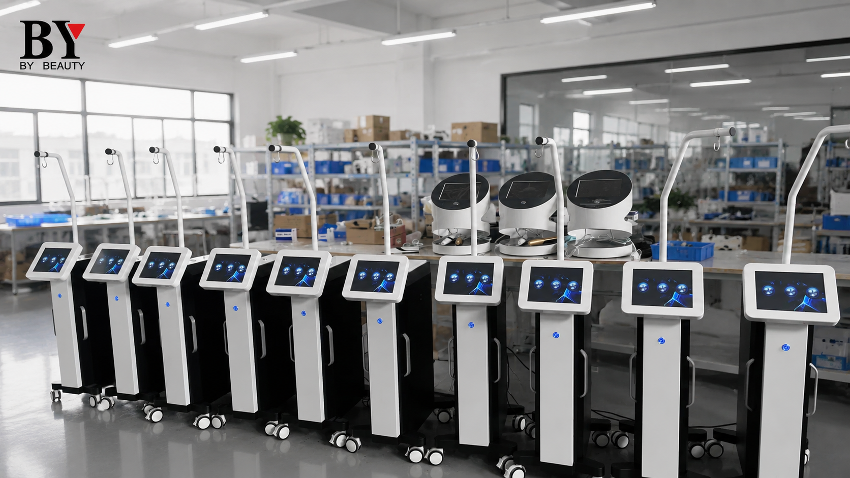 Finished Machine Line at the BY BEAUTY factory