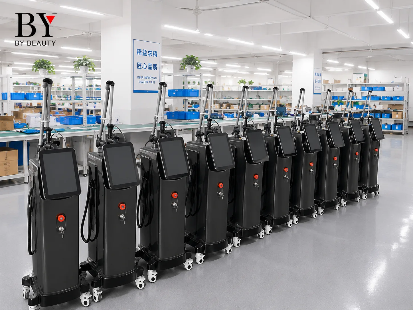 Production Line at the BY BEAUTY factory